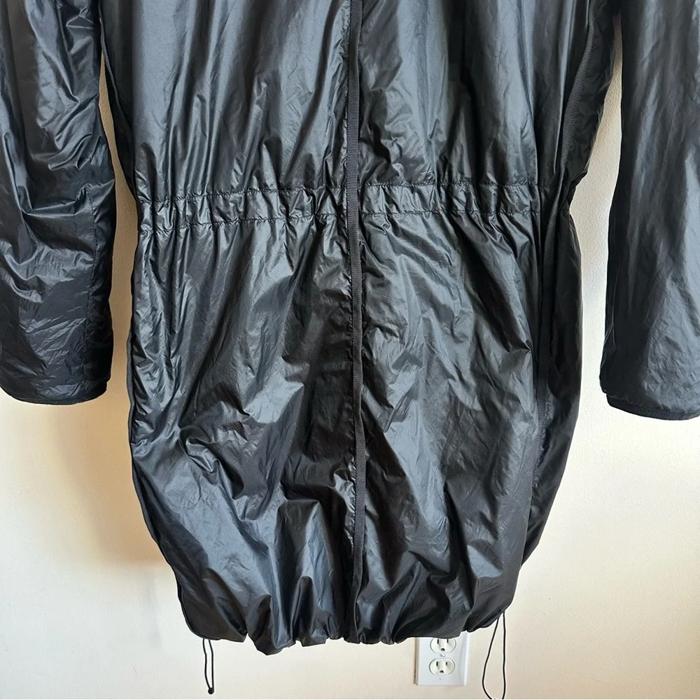 Athleta Parka Summit Primaloft Insulated Lightweight Zip Jacket Black Size Large